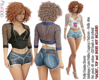 adorsy - Polly Denim Shorts Fatpack - Maitreya/Legacy/Reborn-Rolls