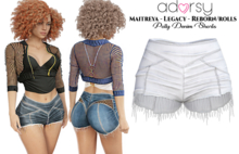 adorsy - Polly Denim Shorts White - Maitreya/Legacy/Reborn-Rolls