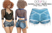 adorsy - Polly Denim Shorts Splash - Maitreya/Legacy/Reborn-Rolls