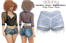adorsy - Polly Denim Shorts Faded - Maitreya/Legacy/Reborn-Rolls