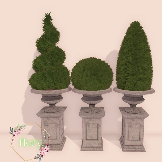 flory. - Potted Bushes Set / ADD