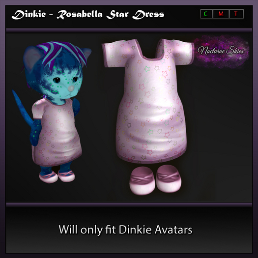 .:.Nocturne Skies.:. Dinkie Rosabella Star Dress Boxed