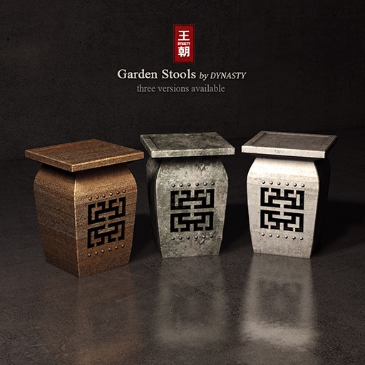 DYNASTY - Garden Stools - FATPACK