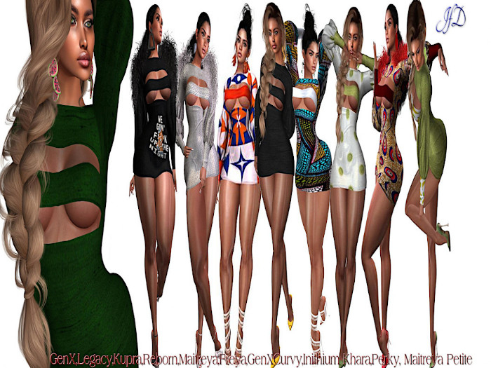 Java Sexy Reveal Whisper Dress Fat Pack 