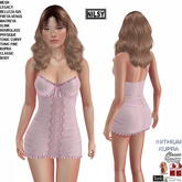 LACED PINK DRESS,CL&MESH BODY