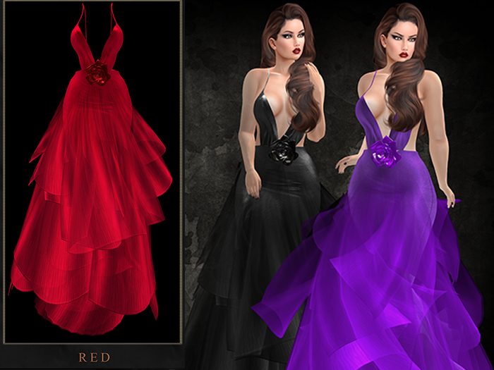 GGVG ISHA GOWN RED