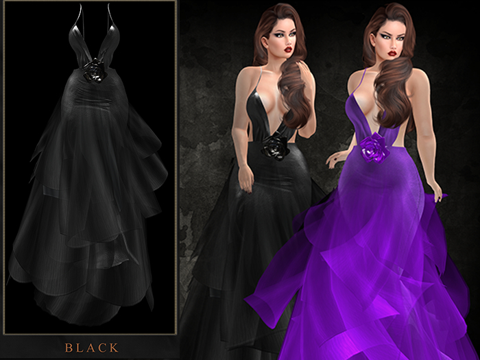 GGVG ISHA GOWN BLACK