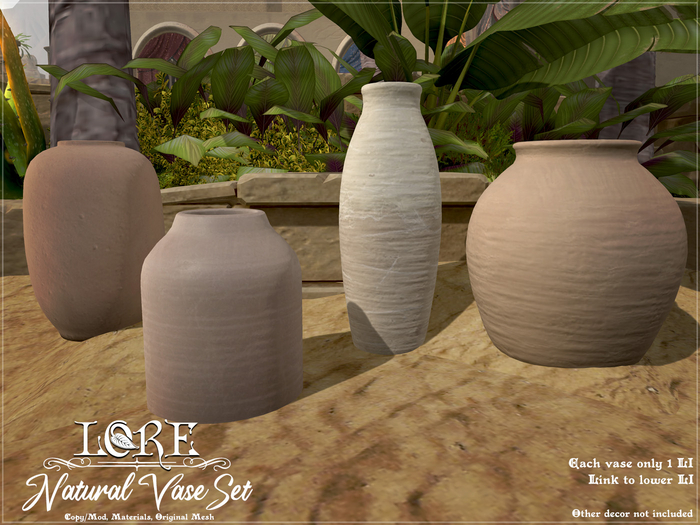 LORE Natural Vases 