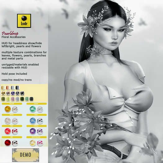 DEMO *LODE* Head Accessory - Pearldrop