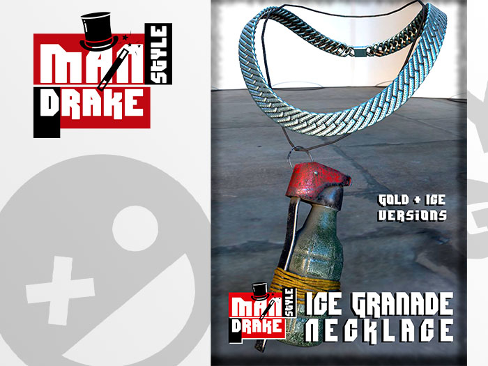"MS" Ice Granade Necklace