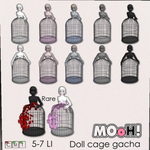MOoH! Doll cage Black roses RARE