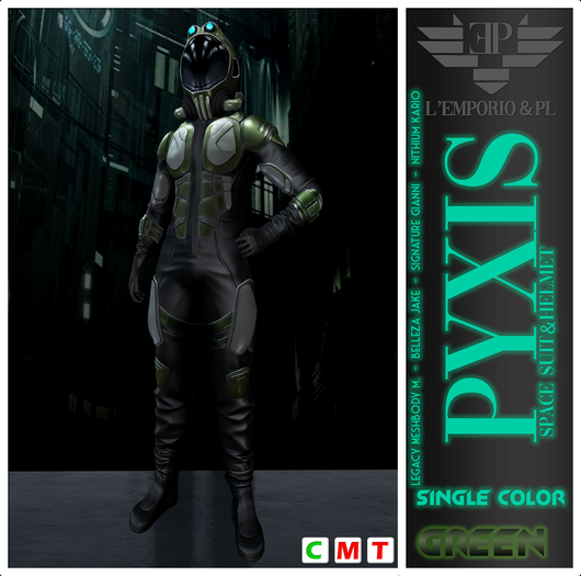 L'Emporio&PL::*Pyxis*:: Space Suit & Helmet-GreenSilver