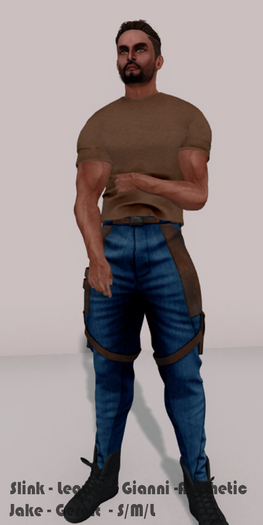 !!! Revna !!! 340 Denim N' Brown Pants
