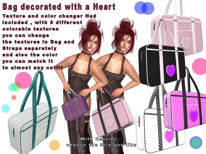 Bag decorated with a Heart