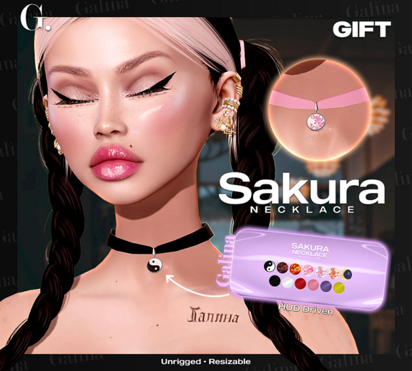 G: "Sakura" Necklace HUD-driven *GIFT*