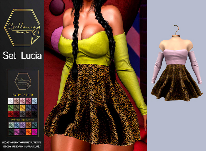 BRILLANCIA - set Lucia pink