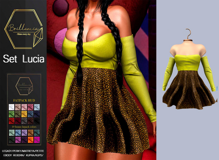 BRILLANCIA - set Lucia yellow
