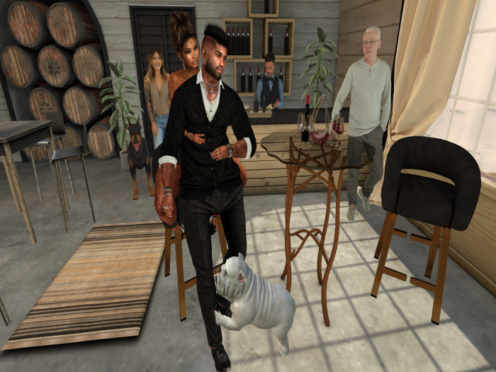 Winery Bar Set ( Single & Cuddle ) Black