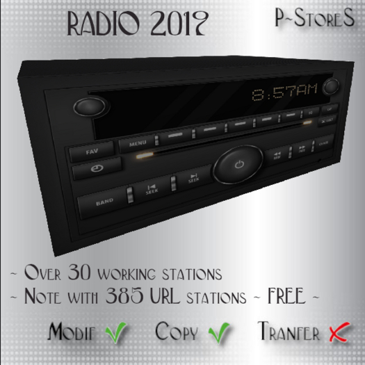 Second Life Marketplace - Radio 2019 (wear me)