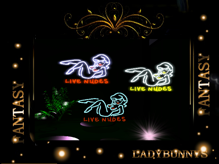 Wall Art Decor Neon -Live Nudes