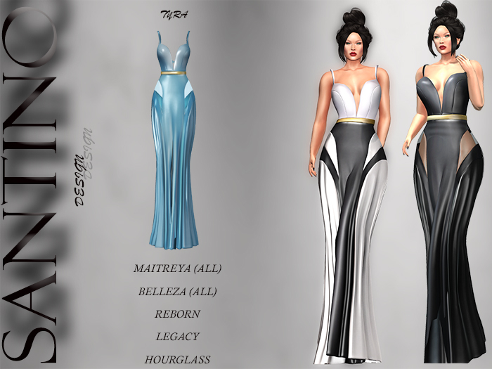 Santino Design -Gown-Blue