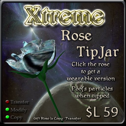 Ocean Side Rose Tipjar