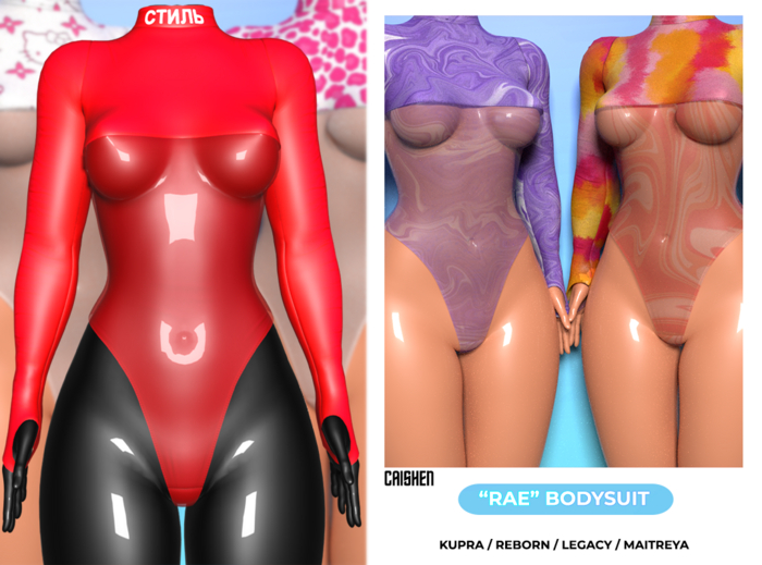 CAISHEN - "Rae" Bodysuit (Red) [UNPACKER]