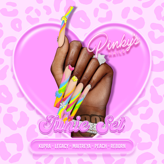 !! Pinky's Nails !! Junie Set ' Coffin