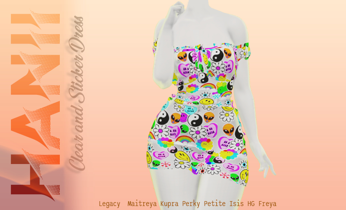 HANII - Clear&Sticker Dress YELLOW