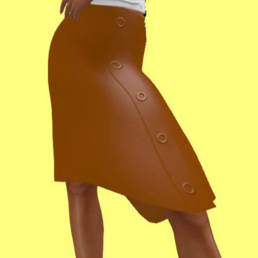 pale brown leather skirt Maitreya