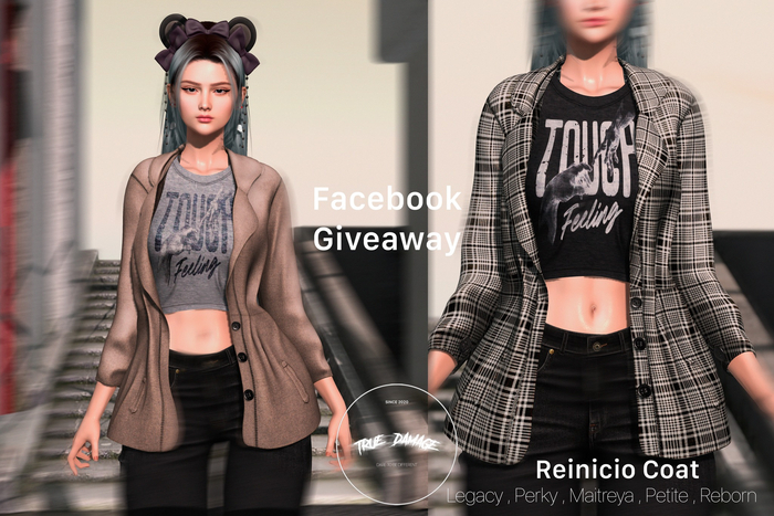 True Damage-Reinicio Coat Black