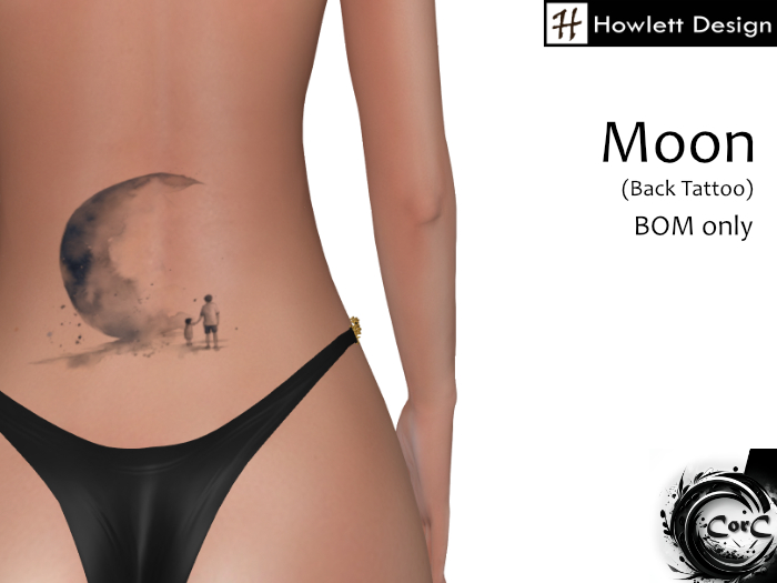 [HDesign] Moon (Back Tattoo)