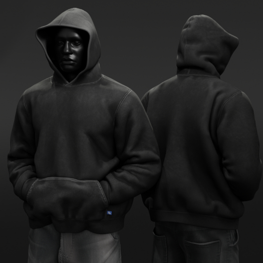 ardor* pocket hoodie (black)