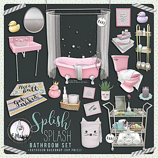e.marie // Splish Splash Gacha - Bathtub { rez } RARE