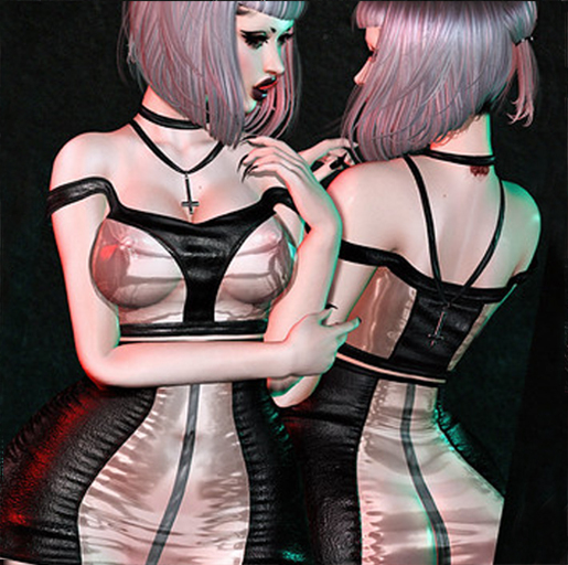 [CX] Enochian Succuba - Top and Choker