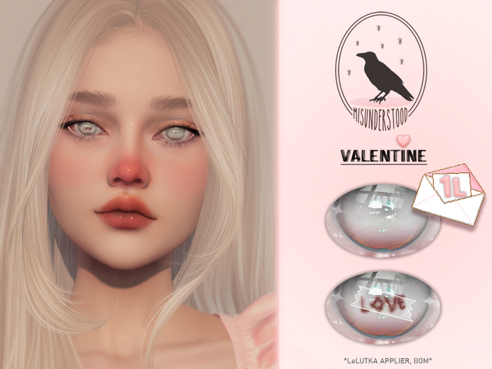 Misunderstood. Valentine Eyes (LeLutka applier, bom) GIFT