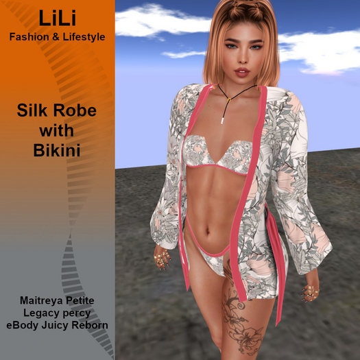 LiLi - Bikini with Robe Flower01