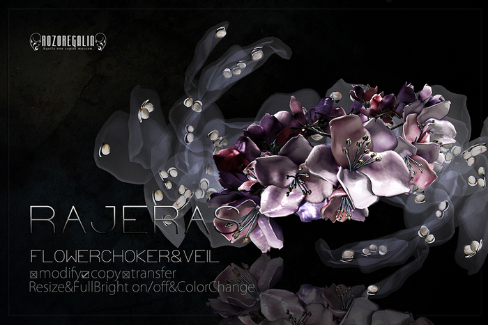 ROZOREGALIA_RAJERAS*FLOWERCHOKER&VEIL
