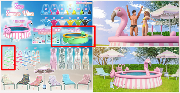 Sese - Summer Vibes - Pool Turtle RARE Set