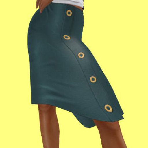 dark green leather skirt Maitreya