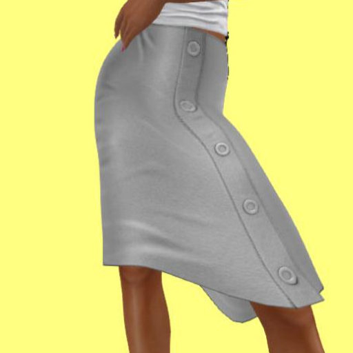 grey leather skirt Maitreya