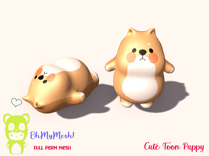 OhMyMesh! Cute Toon Puppy Full Perm Mesh