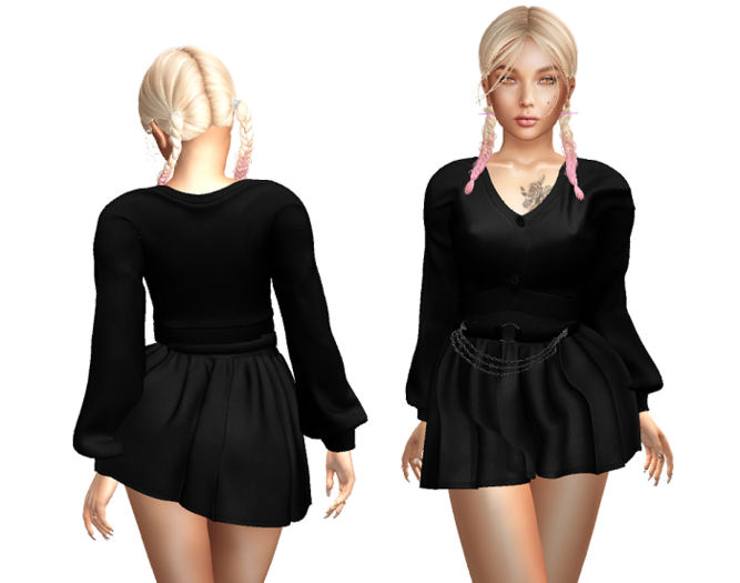 EVANGELINE - DRESS BLACK Reborn