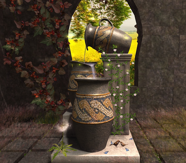 CJ Ceramic Jug Fountain 