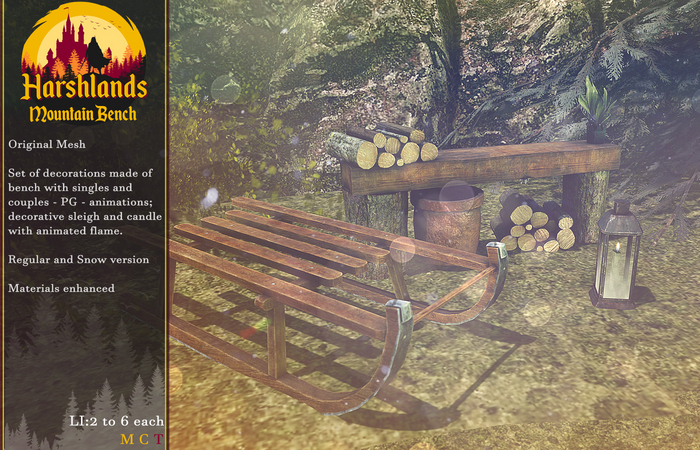 [Harshlands] Mountain Bench