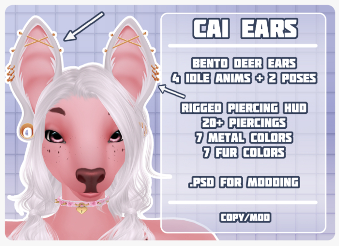 :: wickedpup :: CAI EARS // BENTO + MODKIT