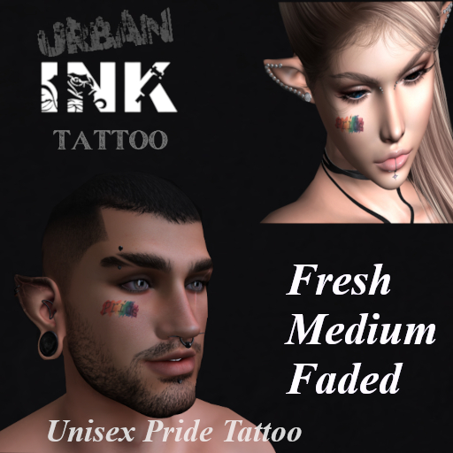 ::<<Unisex Pride Face Tattoo>>::