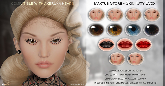 Maktub Store - Skin Katy ROSE KISS Lel Evox