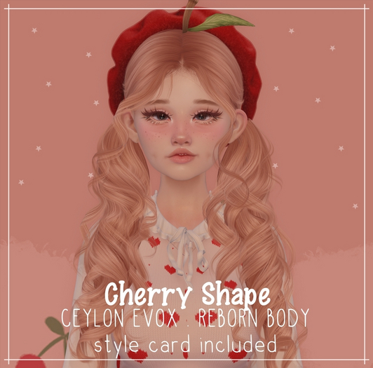 Sprouted. Cherry Shape & Stylecard - Lelutka EvoX Ceylon