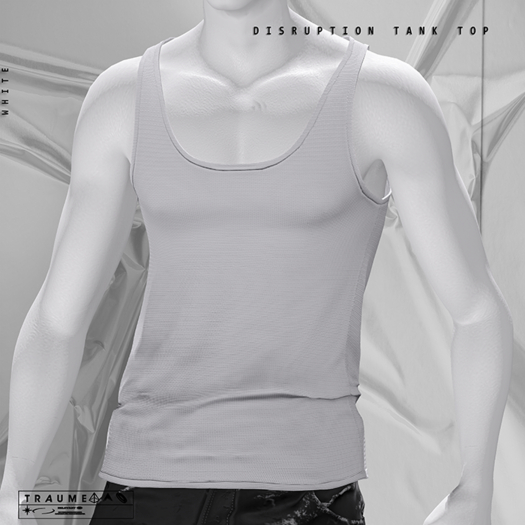 [Traume] Disruption Tank Top White